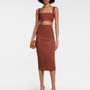 Victoria Beckham Knitted skirt in rich Brown color perfect for fall